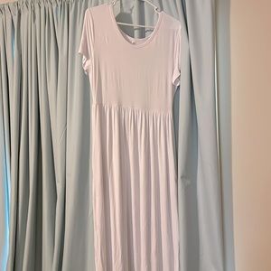 Casual White Maxi Dress